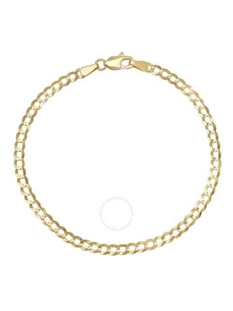 Other Designers Kylie Harper 3.25mm Miami Cuban Curb Chain Bracelet in 14k Yellow Gold, 7 inches - Unisex / Men's / 