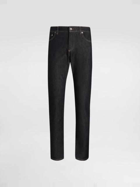CELINE marco jeans in dark union wash denim | REVERSIBLE