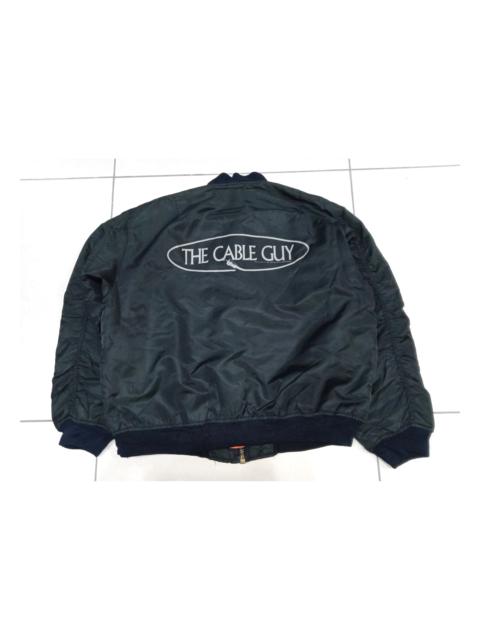Other Designers Vintage 90s The Cable Guy Jim Carey MA1 Bomber Jacket