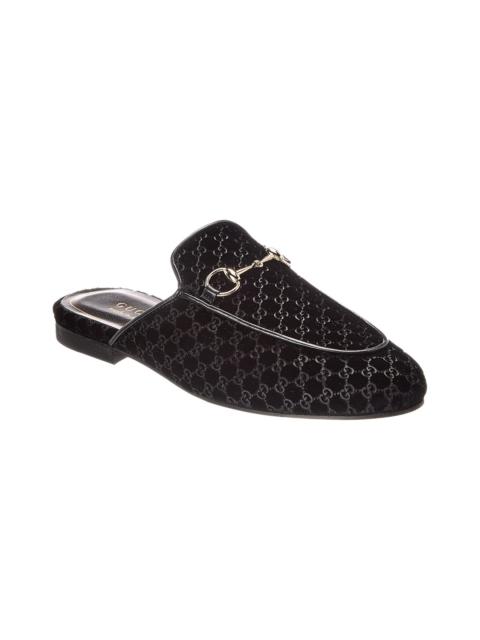 GUCCI Gucci Princetown GG Velvet Mule