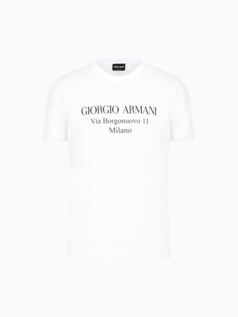 GIORGIO ARMANI Borgonuovo 11 crew-neck T-shirt in Pima cotton jersey