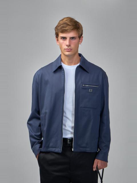FENDI Jacket with Logo-Shaped Appliqué