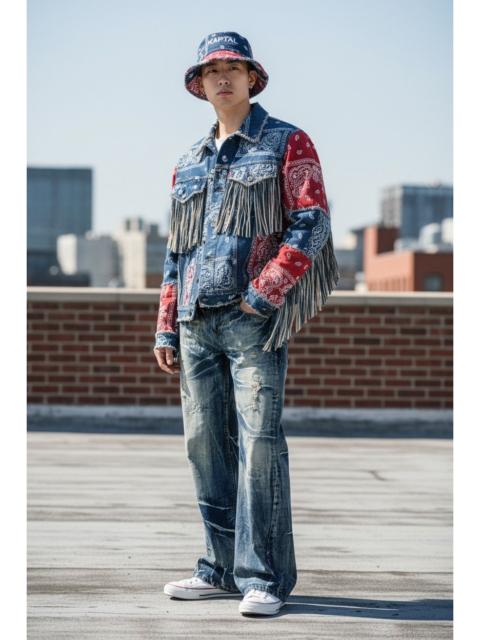 Other Designers Fashion Victim - VERY RARE🔥 Punk Xantho Mudwash Clawmark Whisker FLARE Denim