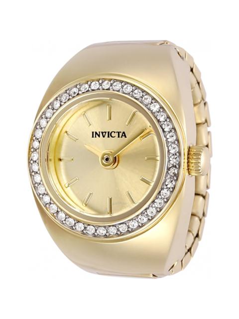 Other Designers Invicta Mini Angel Quartz Crystal Gold Dial Ladies Watch 48944
