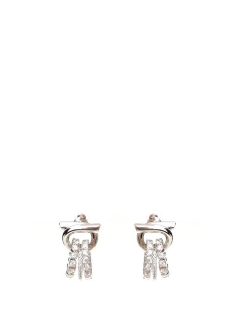 FERRAGAMO Ferragamo Women Gancini Earrings With Crystals