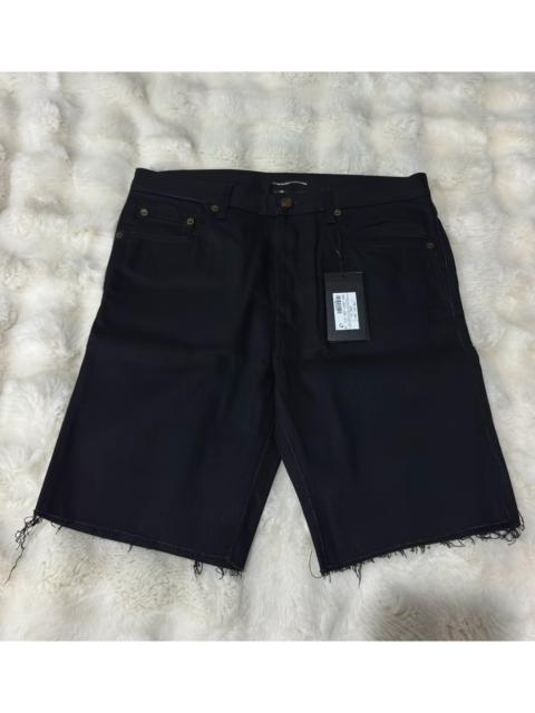SAINT LAURENT Saint Laurent (YSL) Brand New All-Black Denim Shorts