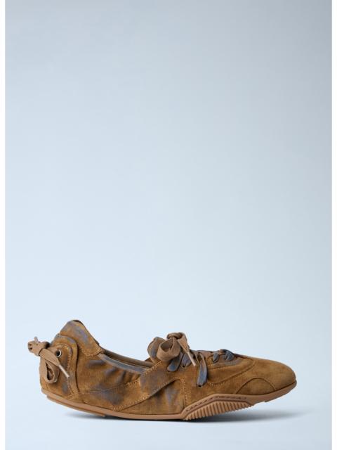 Acne Studios Acne Studios Women Lace-Up Suede Flats