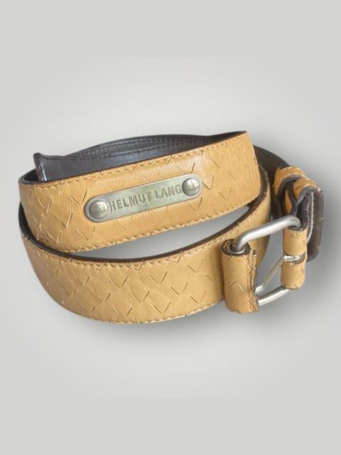 Helmut Lang Archive Metal Plate Reptile Belt