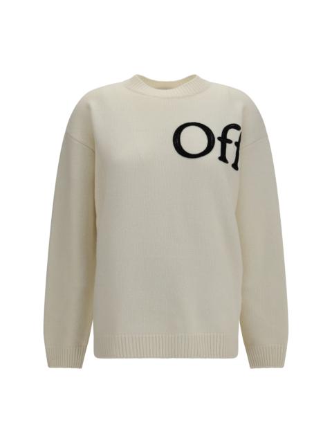 Off-White Off-white Bookish Shared Crewneck Sweater Ivory Black