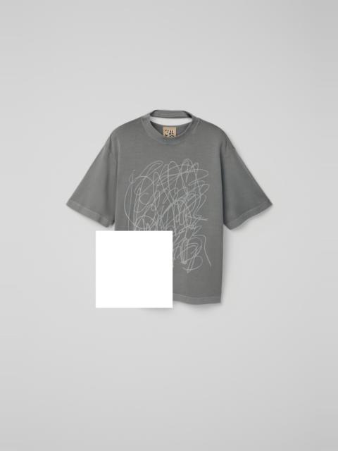 CAMPERLAB Gray Mineral Dye Boxy T-Shirt
