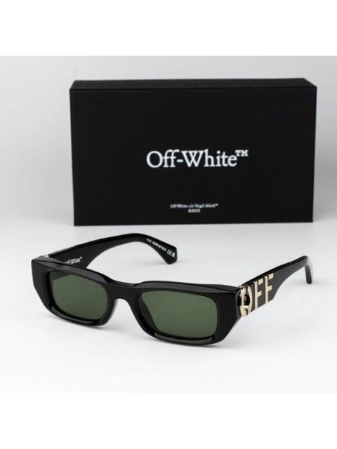Off-White Off-White FILLMORE Women Sunglasses Black Green Square OERI124 FILLMORE 1055