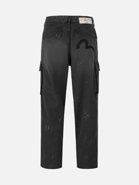 EVISU Totem Seagull Embroidery Straight Fit Cargo Pants