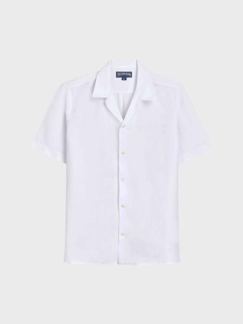Vilebrequin MEN BOWLING LINEN SHIRT SOLID