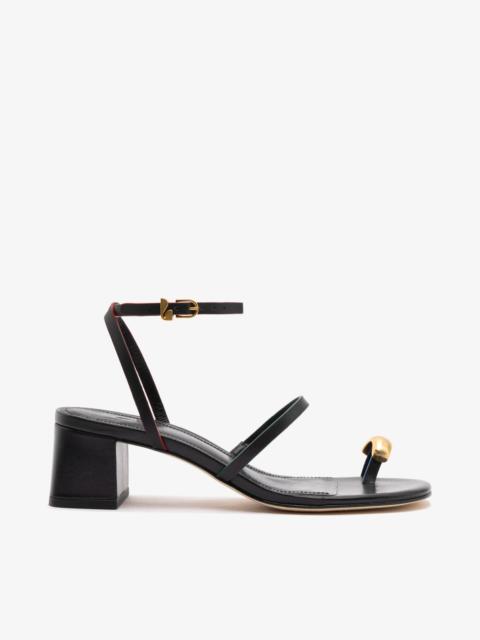 Larroudé Biarritz Block In Black Leather