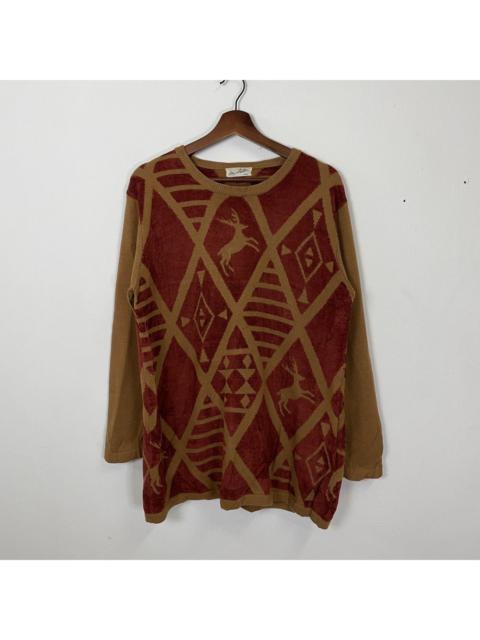 Other Designers Coloured Cable Knit Sweater - Vintage Milano Habitat Motive Art knitwear