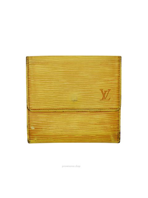 Other Designers Louis Vuitton Elise Trifold Wallet in Tassil Yellow Epi Leather