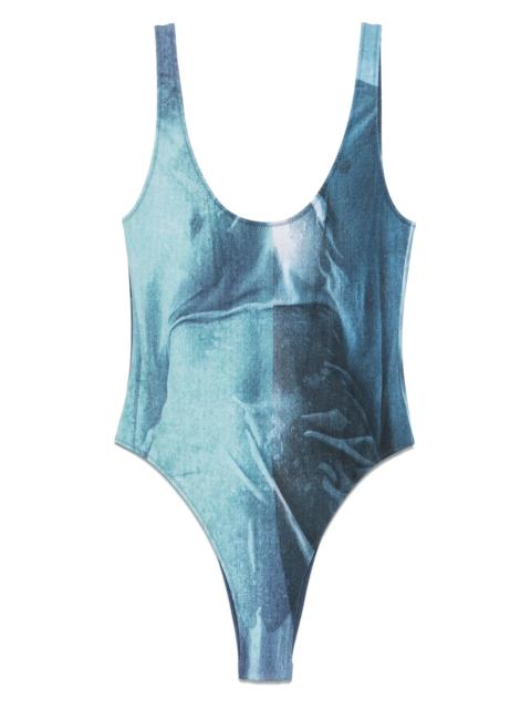 Jean Paul Gaultier abstract-print swimsuit