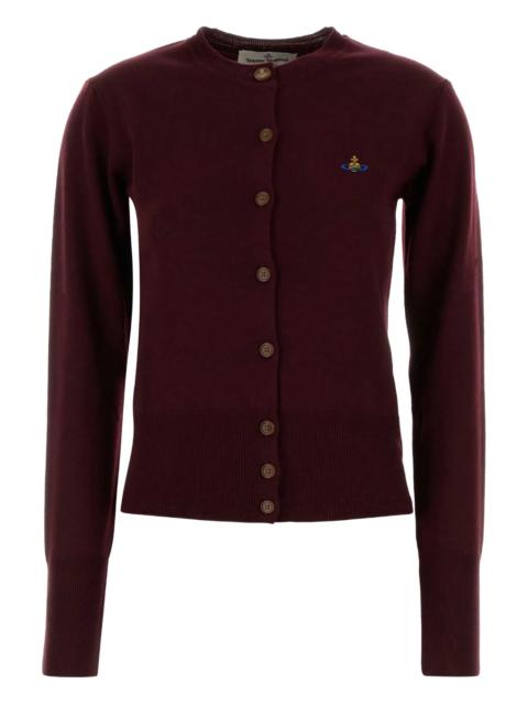 Vivienne Westwood Vivienne Westwood Orb-embellished Virgin-wool Cardigan