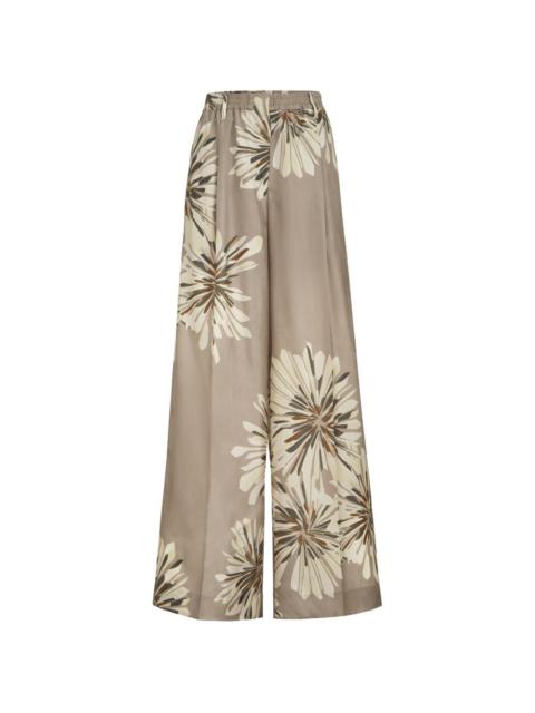 Brunello Cucinelli Brunello Cucinelli Women Printed Silk Trousers