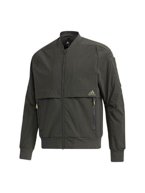 adidas adidas TH BOMB Casual Sports Jacket Brown GF4029