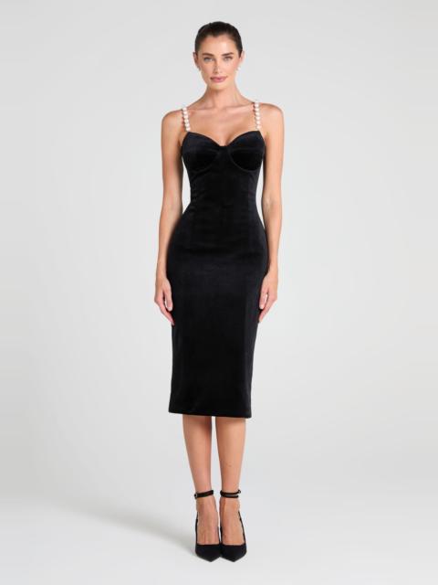 NADINE MERABI Emily Black Dress