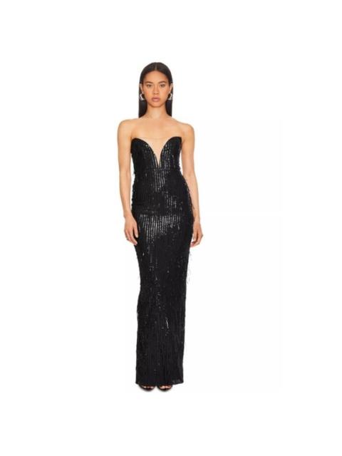 Other Designers NWT Nookie Karma Strapless Black Sequin Gown XS