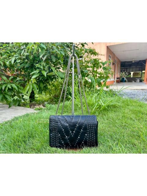 MCM Authentic MCM Lambskin Diamond Disco Shoulder Bag