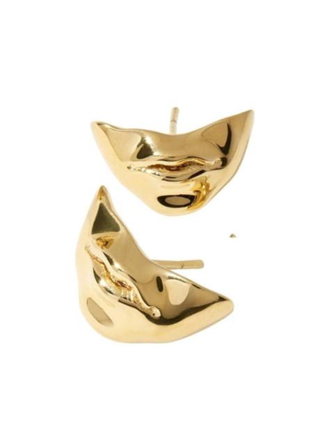 Other Designers Gold Rivette Earrings
