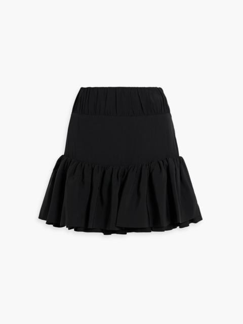 rabanne Ruffled crepe mini skirt