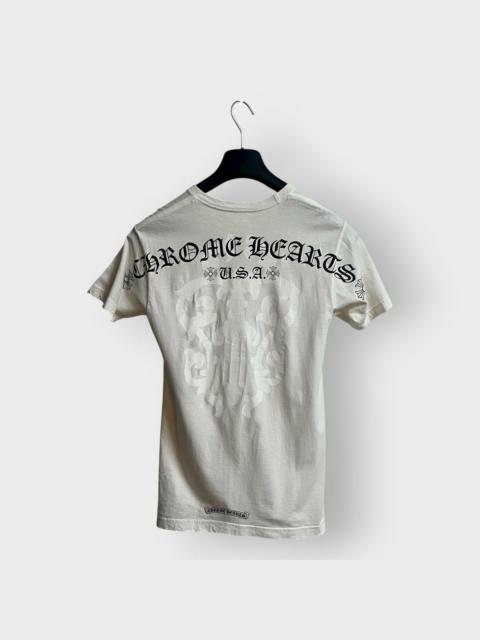 Chrome Hearts STEAL! Chrome Hearts Shoulder Scripts Dagger Pocket Tee