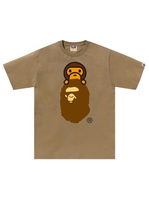 A BATHING APE® BAPE Milo On Ape Head Tee 'Beige'