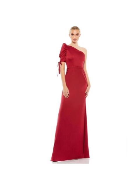 Other Designers NWT Mac Duggal 55632 Satin One Shoulder Puff Sleeve Trumpet Gown
Deep Red‎ Sz 8