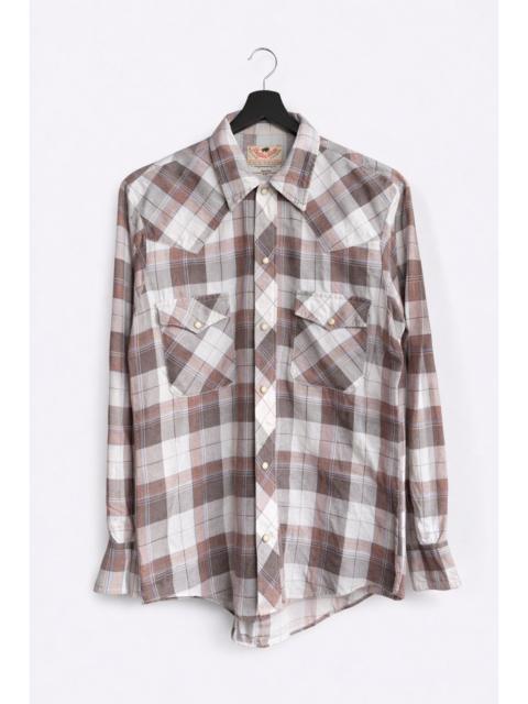 Other Designers Vintage Buffalo Plaid Western Shirt 50/50 Cotton Polyester