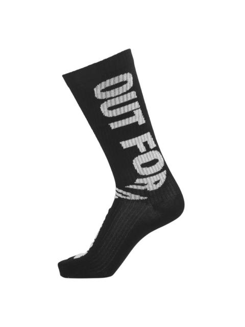 HENRIK VIBSKOV OUT FOR DELIVERY SOCKS HOMME - BLACK OFD OFF WHITE