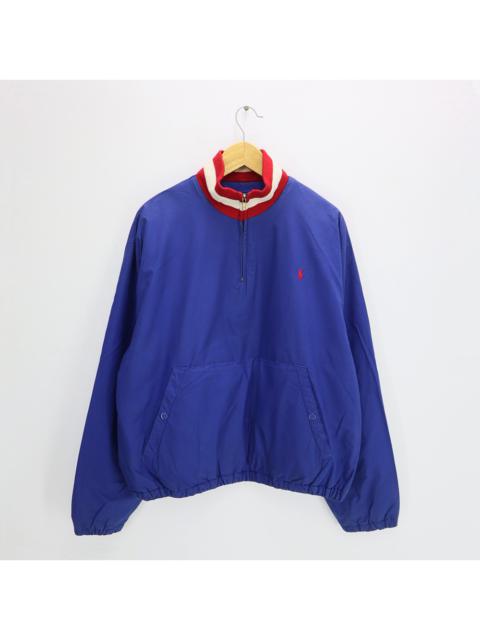 Other Designers Vintage 90s POLO By RAPLH LAUREN Mini Logo Embroidered Half Zip Pullover Jumper Heavyweight Sailing Windbreaker Size Medium