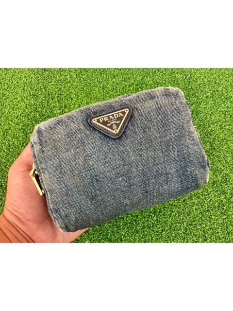 Prada Authentic Prada Denim Cosmetic Pouch