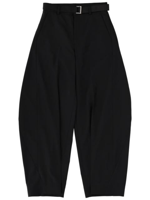 sacai WOOL BLEND PANTS WITH BELT