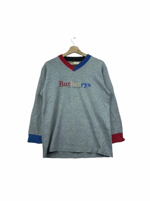 Burberry VINTAGE BURBERRYS LONDON RAINBOW MULTICOLOUR LOGO SWEATSHIRT