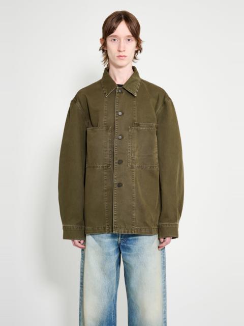 Lemaire LEMAIRE WORKWEAR OVERSHIRT MOSS GREEN