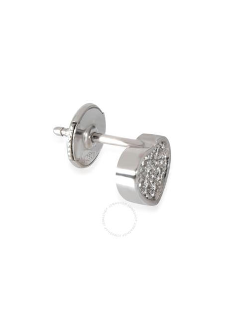 Chopard Pre-Owned 18k White Gold Chopard My Happy Hearts Diamond Single Stud Earring, 0.12ctw