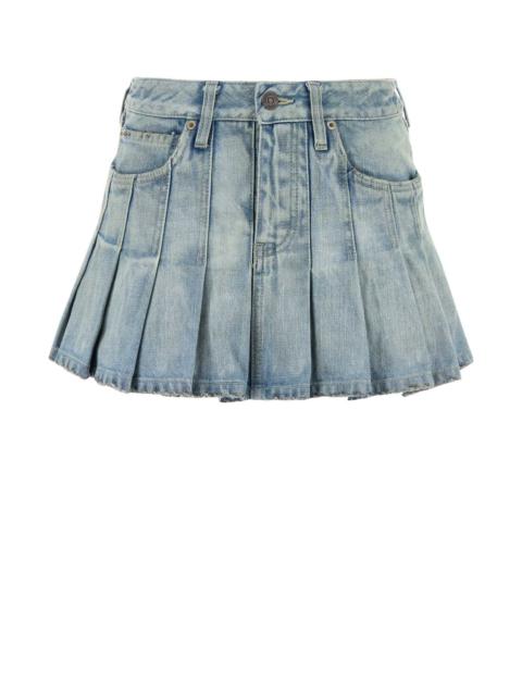 BALENCIAGA Balenciaga Women Denim Mini Skirt