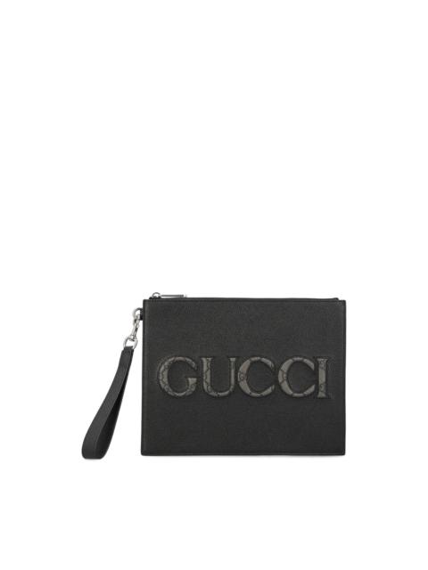 GUCCI GUCCI Black Leather Pouch New & Authentic