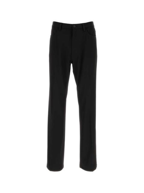 BALENCIAGA Balenciaga Men Black Stretch Wool Pant