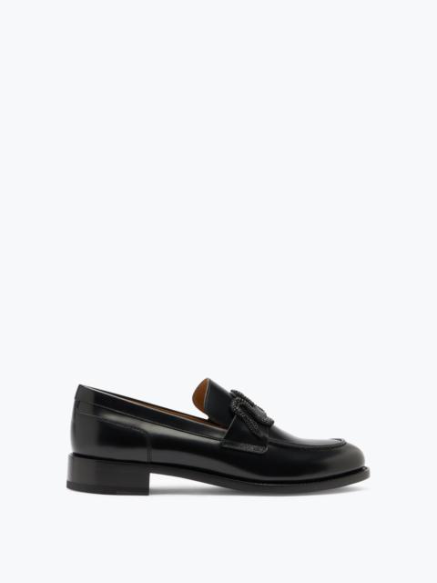 RENE CAOVILLA Morgana Black Loafer 20
