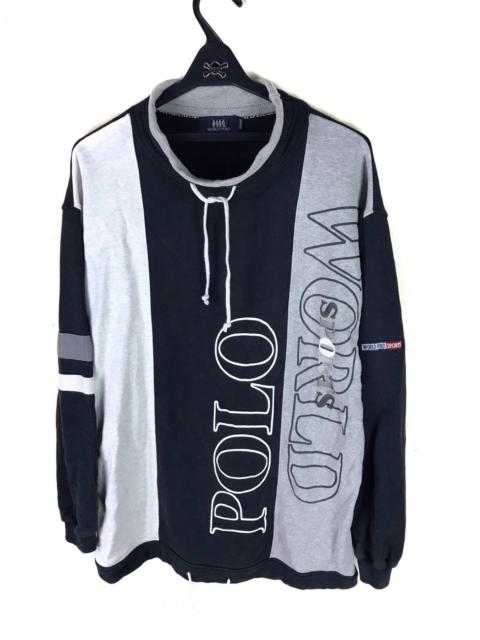 Other Designers Vintage - LAST DROP💥VTG WORLD POLO SPORT BIG LOGO MULTICOLOR SWEATER
