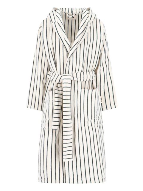 TEKLA STRIPED BATHROBE