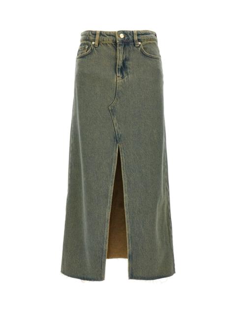 GANNI 'overdyed Heavy' Skirt
