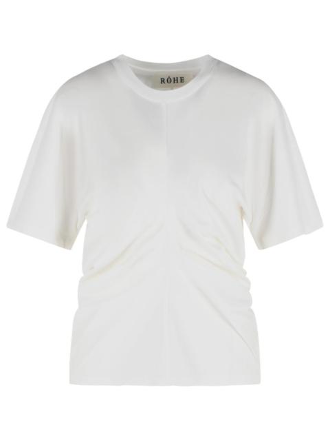 RÓHE Róhe Draped Polo Shirt White Women