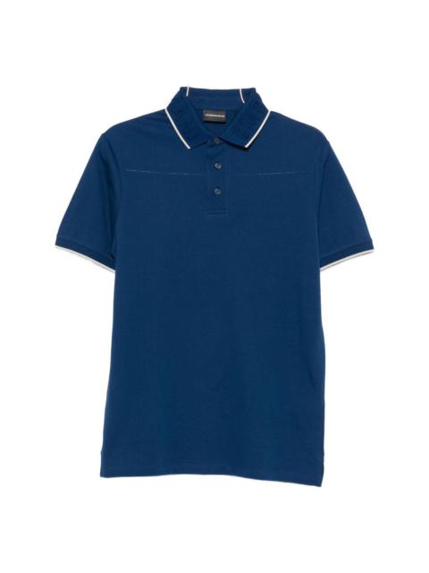 EMPORIO ARMANI Logo cotton polo shirt