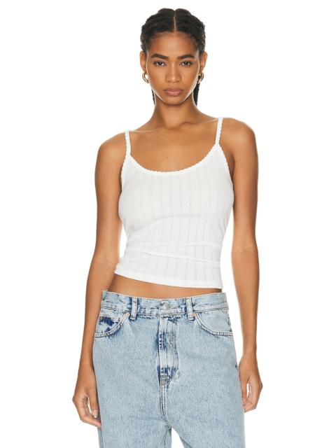 LESET Pointelle Classic Tank Top
